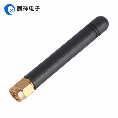 SMA Mannelijke rechte goudgeplatte connector antenne 868MHz 2dBi rubberen antenne voor handheld, tv, automotive, home theater