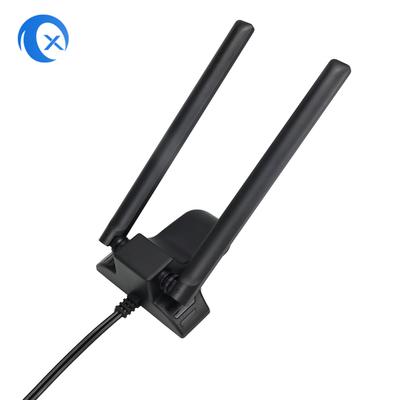 Dualband 2.4GHz 5GHz RP-SMA WiFi antennes met 6,5 voet verlengkabel voor PC Desktop Computer Wireless Bluetooth