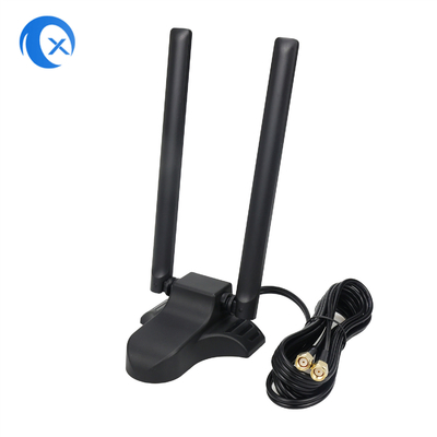 Dualband 2.4GHz 5GHz RP-SMA WiFi antennes met 6,5 voet verlengkabel voor PC Desktop Computer Wireless Bluetooth