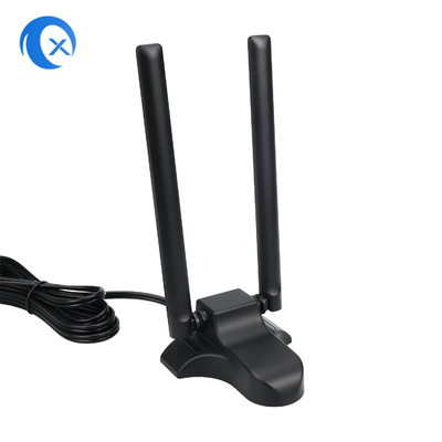Dualband 2.4GHz 5GHz RP-SMA WiFi antennes met 6,5 voet verlengkabel voor PC Desktop Computer Wireless Bluetooth