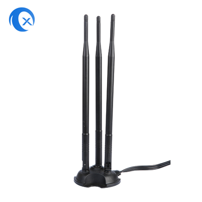 2.4G/5G Triple 7dBi Antenne WiFi Bluetooth Wireless Extender Magnetische Antenne met RP-SMA Male Connector