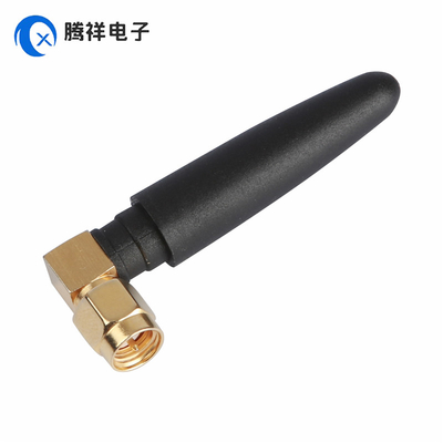 SMA Mannelijke rechte goudgeplatte connector antenne 868MHz 2dBi rubberen antenne voor handheld, tv, automotive, home theater