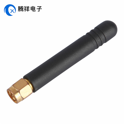 SMA Mannelijke rechte goudgeplatte connector antenne 868MHz 2dBi rubberen antenne voor handheld, tv, automotive, home theater