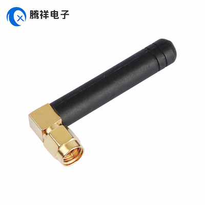 SMA Mannelijke rechte goudgeplatte connector antenne 868MHz 2dBi rubberen antenne voor handheld, tv, automotive, home theater