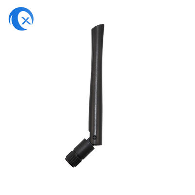 2.4GHz 2dBi vouwbare rubberen eend WiFi-antenne met omgekeerde paal SMA-mannelijke connector voor routers en walkie-talkies