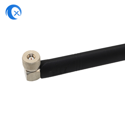 Hoge winst 5dBi Vaste 90 graden Externe rubber rechthoekige RP SMA Mannelijke connector 2.4GHz Antenne voor HD-beveiligingscamera