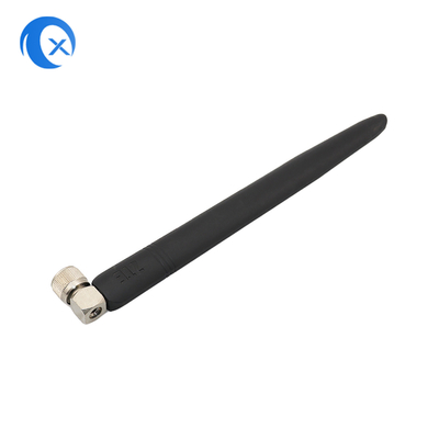 Hoge winst 5dBi Vaste 90 graden Externe rubber rechthoekige RP SMA Mannelijke connector 2.4GHz Antenne voor HD-beveiligingscamera