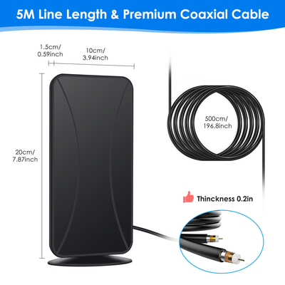 Outdoor Indoor Long Range Hd TV Antenne Signal Booster Digitale HD Antenne Voor Smart TV En Alle TV's