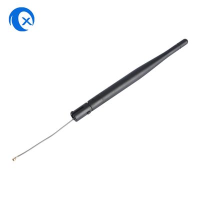 Fabrieksdirecte 3dBi Black Rubber Duck External Antenna met VSWR 1.5~2 en Swivel Flying Lead IPEX Connector