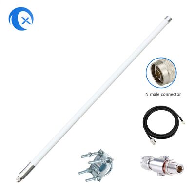 5.8 dBi Lora Glasvezel Antenne 868MHz Outdoor Indoor Omnidirectionele Antenne met 10FT Ultra Low Loss Kmr200 Kabel voor Nebra Rak Rak V2 Syncrob