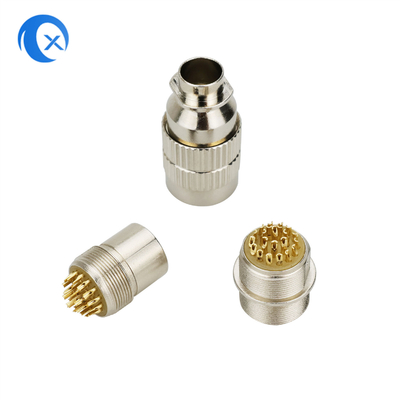 De nieuwe van de het Zinklegering 22pin van het Aankomstmetaal Balans Cirkelmicro Jack Connector